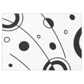 Abstracte geometrische kunst met zwart en wit tafelkleed (Voorkant (Horizontaal))