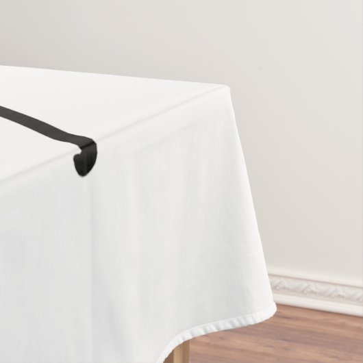 Abstracte geometrische kunst met zwart en wit tafelkleed (Voorbeeld)