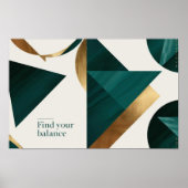 Abstracte geometrische kunst Modern poster minimal (Voorkant)