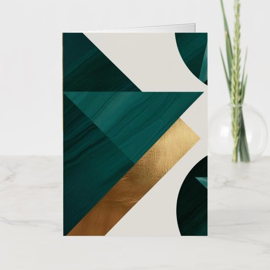 Abstracte geometrische kunst Modern poster minimal Folie Wenskaart (Voorkant)
