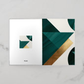 Abstracte geometrische kunst Modern poster minimal Folie Wenskaart (Buiten Laag)