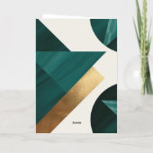 Abstracte geometrische kunst Modern poster minimal Folie Wenskaart (Achterkant)