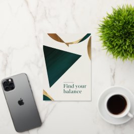 Abstracte geometrische kunst Modern poster minimal Folie Wenskaart