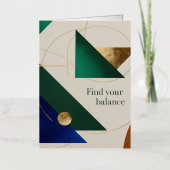 Abstracte geometrische kunst Modern poster minimal Folie Wenskaart (Voorkant)