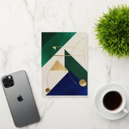 Abstracte geometrische kunst Modern poster minimal Folie Wenskaart