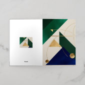 Abstracte geometrische kunst Modern poster minimal Folie Wenskaart (Buiten Laag)