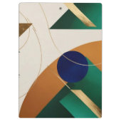 Abstracte geometrische kunst Modern poster minimal Klembord (Achterkant)