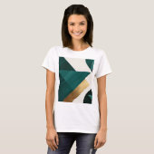 Abstracte geometrische kunst Modern poster minimal T-shirt (Voorkant volledig)