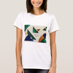 Abstracte geometrische kunst Modern poster minimal T-shirt