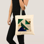 Abstracte geometrische kunst Moderne canvas tas mi (Voorkant (product))