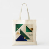 Abstracte geometrische kunst Moderne canvas tas mi (Achterkant)