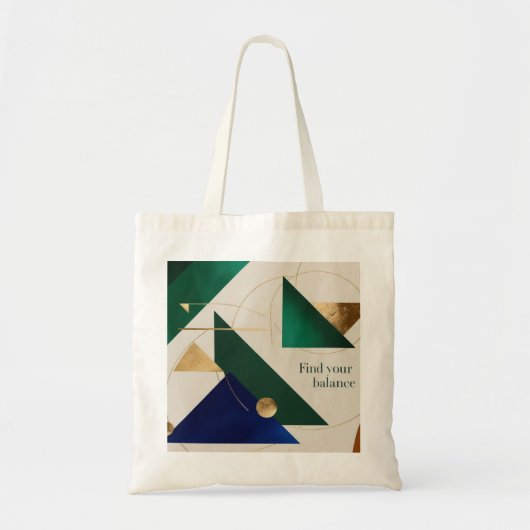 Abstracte geometrische kunst Moderne canvas tas mi (Voorkant)
