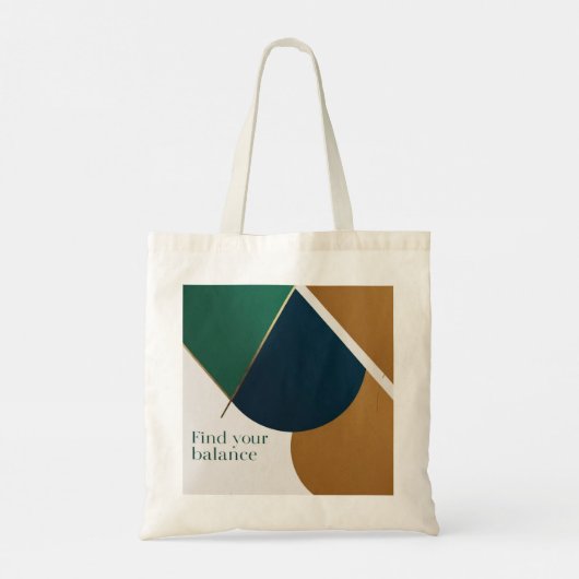 Abstracte geometrische kunst Moderne canvas tas mi (Achterkant)