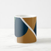 Abstracte geometrische kunst Moderne koffiebeker m Koffiemok (Center)