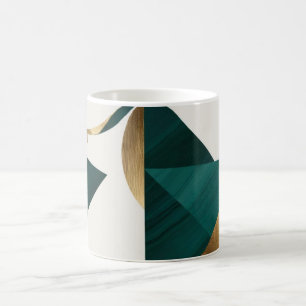 Abstracte geometrische kunst Moderne koffiebeker m Koffiemok