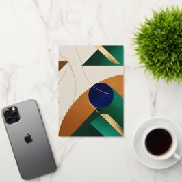 Abstracte geometrische kunst Moderne minimalist Folie Wenskaart