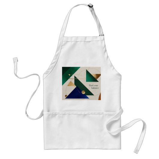 Abstracte geometrische kunst Moderne minimalist Standaard Schort (Voorkant)