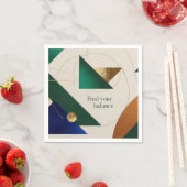 Abstracte geometrische kunst moderne minimalistisc servet (Insitu)