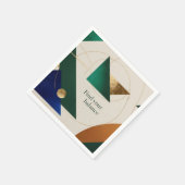 Abstracte geometrische kunst moderne minimalistisc servet (Hoek)