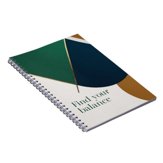 Abstracte Geometrische Kunst Moderne notitieboek s (Rechterzijde)