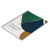 Abstracte Geometrische Kunst Moderne notitieboek s (Linkerzijde)