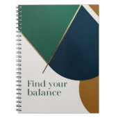 Abstracte Geometrische Kunst Moderne notitieboek s (Voorkant)