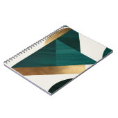 Abstracte Geometrische Kunst Moderne notitieboek s (Linkerzijde)