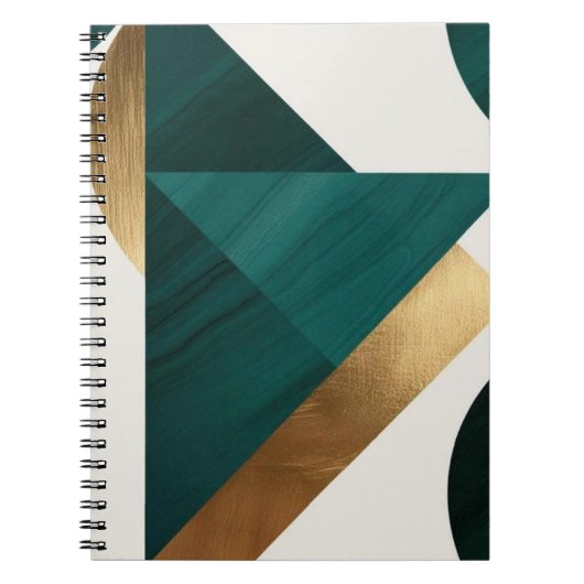 Abstracte Geometrische Kunst Moderne notitieboek s (Voorkant)