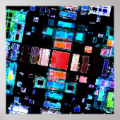 Abstracte geometrische kunst poster (Voorkant)