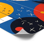Abstracte geometrische kunst poster (Hoek)
