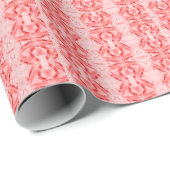 Abstracte geometrische kunst rode roze cadeaupapier (Rol Hoek)