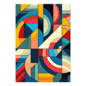 Abstracte geometrische kunst - samenstelling van h foto afdruk (Voorkant)