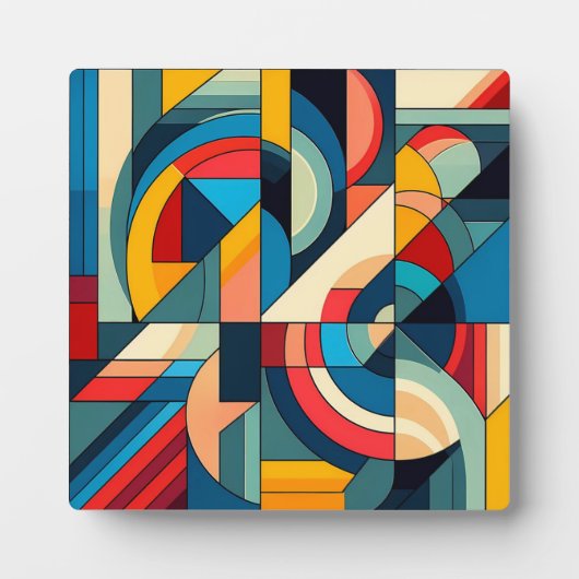 Abstracte geometrische kunst - samenstelling van h fotoplaat (Voorkant)