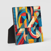 Abstracte geometrische kunst - samenstelling van h fotoplaat (Voorkant)