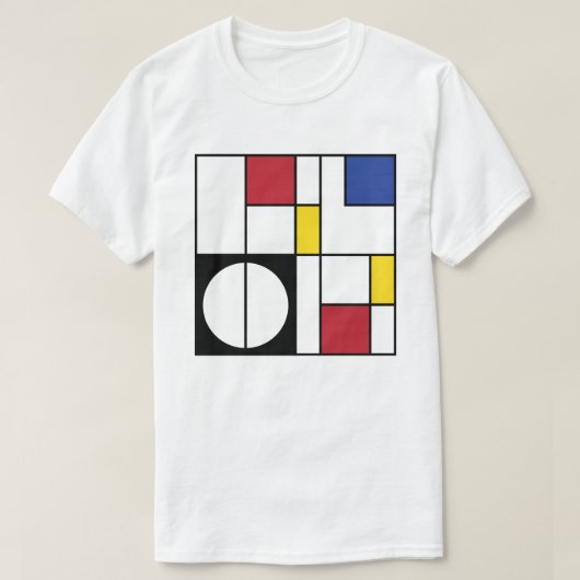 Abstracte geometrische kunst t-shirt (Design voorkant)