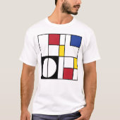 Abstracte geometrische kunst t-shirt (Voorkant)