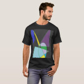 ABSTRACTE GEOMETRISCHE KUNST T-SHIRT (Voorkant volledig)