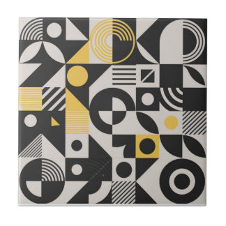 Abstracte geometrische kunst tegeltje