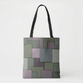 Abstracte geometrische kunst tote bag (Voorkant)