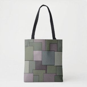 Abstracte geometrische kunst tote bag