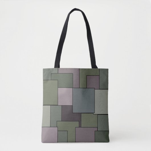 Abstracte geometrische kunst tote bag (Voorkant)