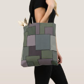 Abstracte geometrische kunst tote bag (Dichtbij)