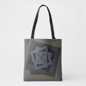 Abstracte geometrische kunst tote bag (Voorkant)