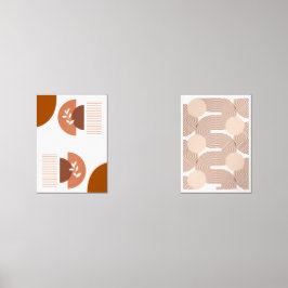 Abstracte geometrische kunst uit het midden van de muurkunst sets