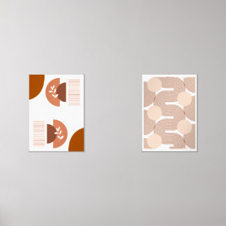 Abstracte geometrische kunst uit het midden van de muurkunst sets