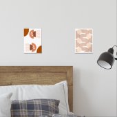 Abstracte geometrische kunst uit het midden van de muurkunst sets (Slaapkamer)