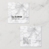 Abstracte geometrische kunst van het patroon vierkante visitekaartje (Voorkant / Achterkant)