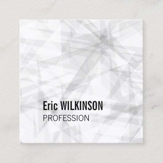 Abstracte geometrische kunst van het patroon vierkante visitekaartje (Voorkant)