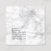 Abstracte geometrische kunst van het patroon vierkante visitekaartje (Achterkant)