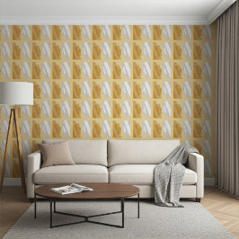 Abstracte geometrische kunst zilvergoud grijs Tege Behang